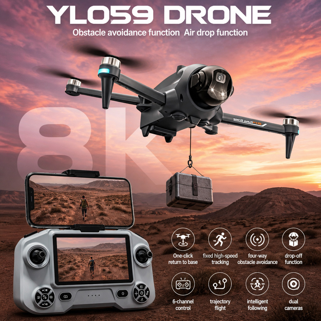 Drone Kit Long Range - Drone Potensic GPS Auto Return Penghindar