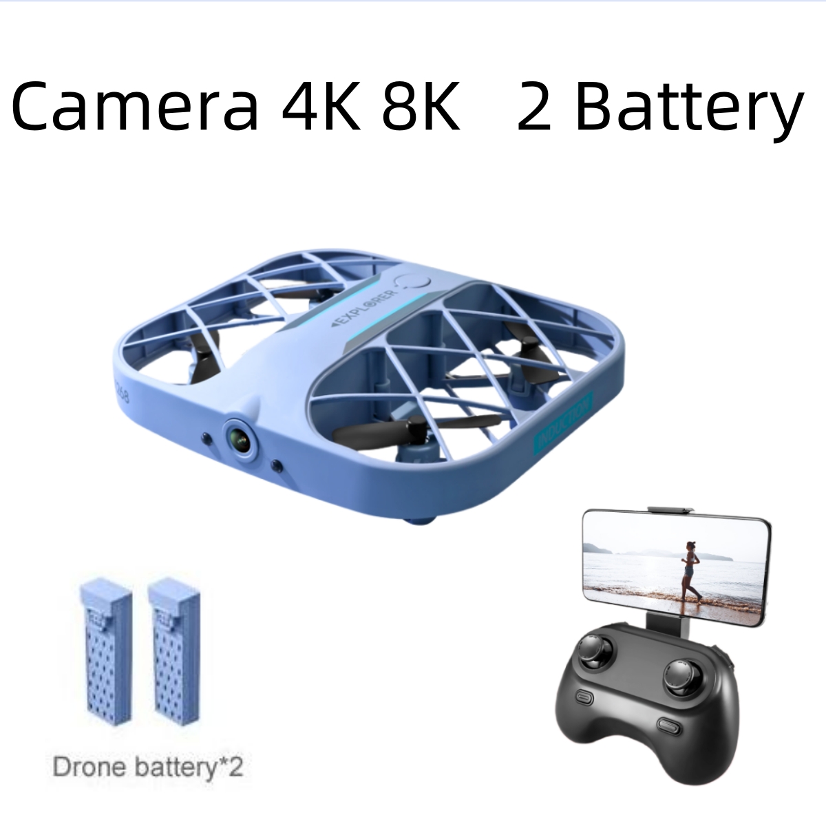 Drone Kit With Camera - JJRC H107 FPV RC Drone dengan