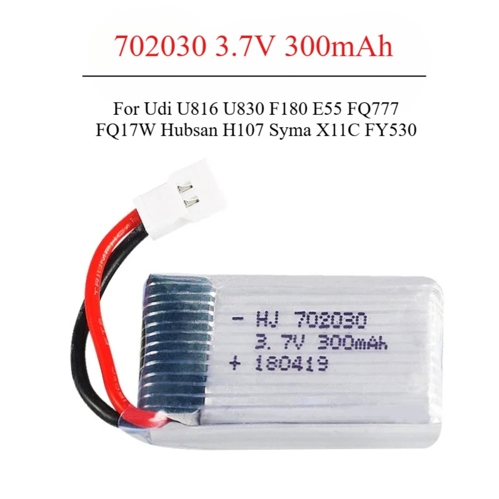 Drone Kit Beginner - Baterai Lipo 3.7V 300MAh U816 F180