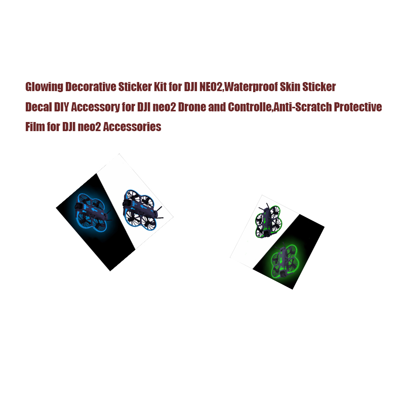 Drone Kit Waterproof - Kit Stiker Dekoratif Bercahaya untuk DJI