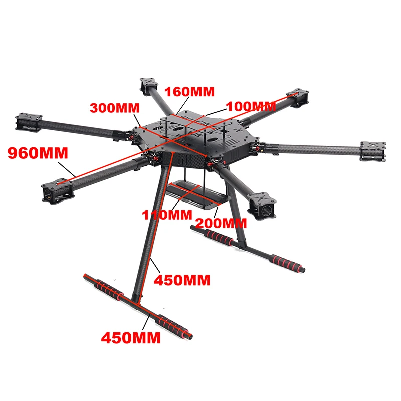ZD850 ZD960 Kit Lengan Lipat R - Drone Kit Heavy Lift ulasan dan harga