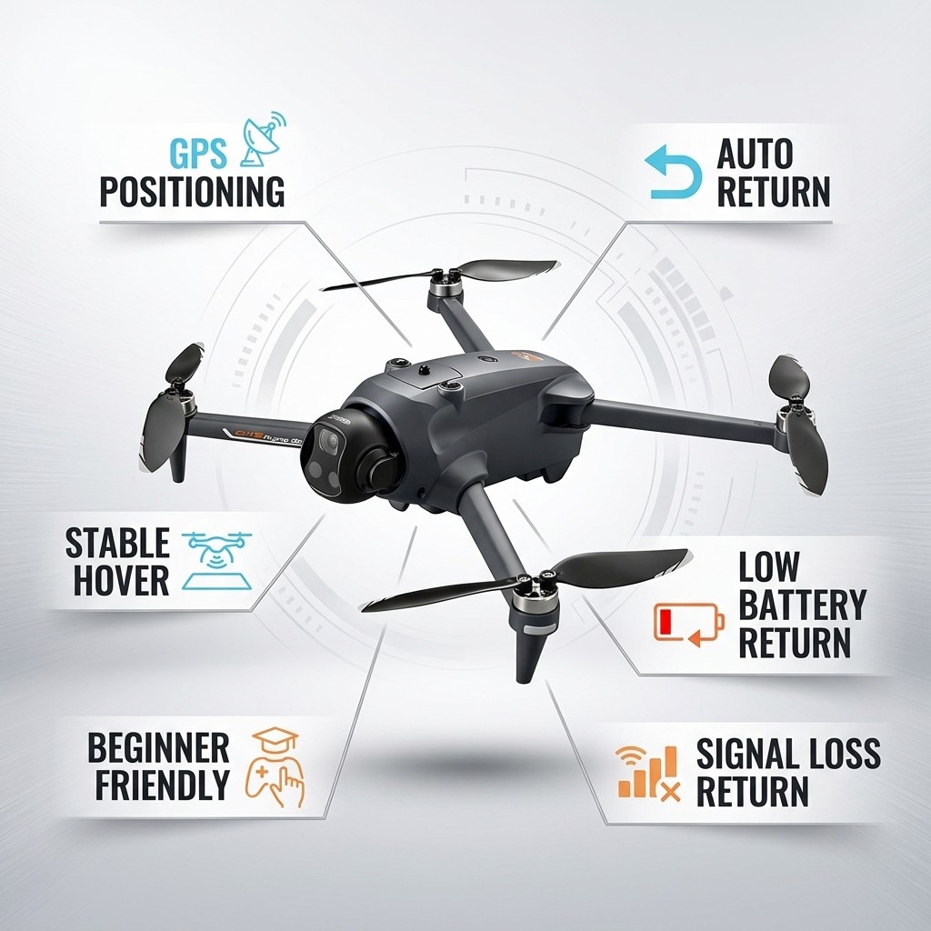 Drone Potensic GPS Auto Return - Drone Kit Long Range ulasan dan harga