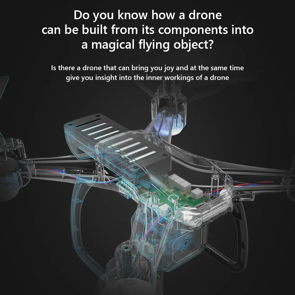 JJRC H108 DIY Drone Mini Perak - Drone Kit With Camera ulasan dan harga