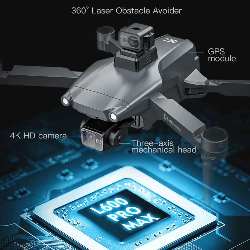 L600 PRO MAX Drone GPS profesi - Drone Kit Professional ulasan dan harga