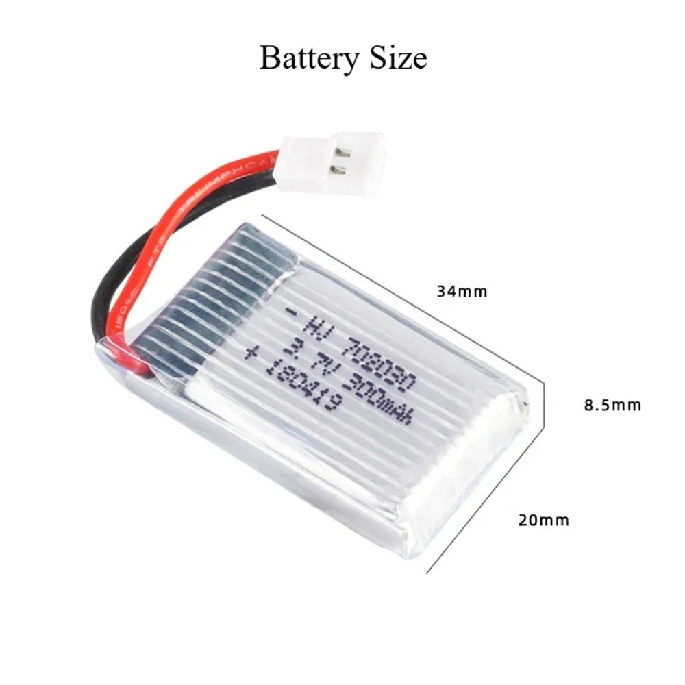 Baterai Lipo 3.7V 300MAh U816  - Drone Kit Beginner ulasan dan harga