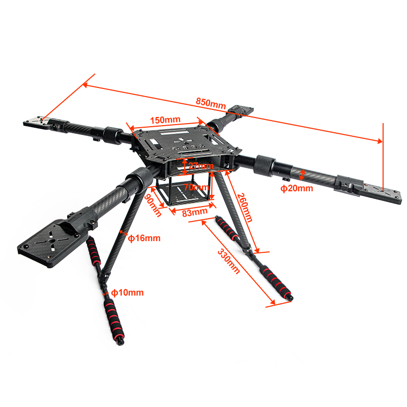 Kit Rangka Drone Lipat Serat K - Drone Kit Racing ulasan dan harga